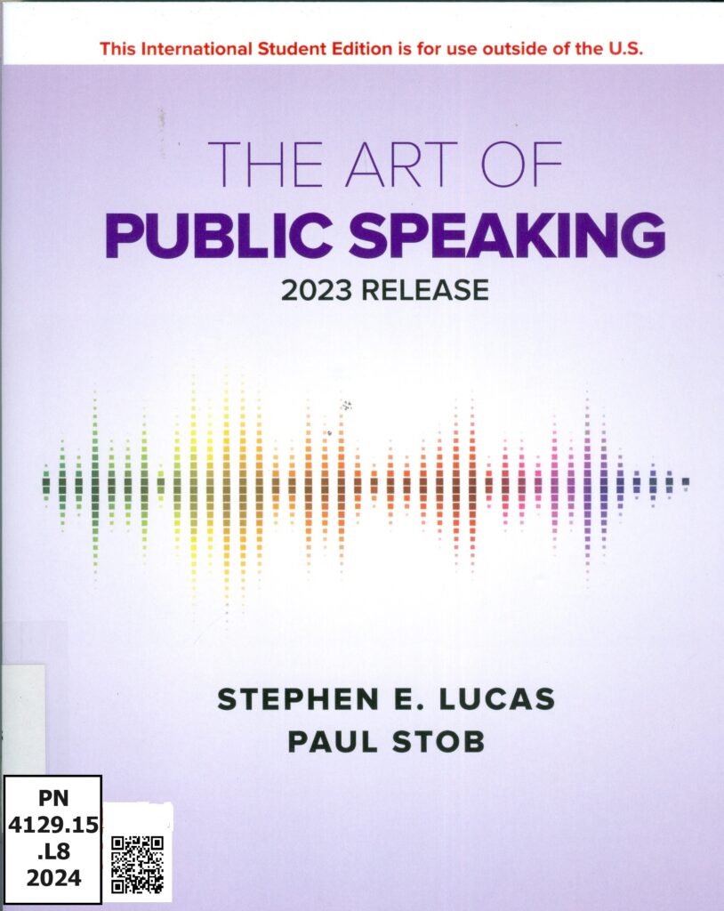 The Art of Public Speaking – Perpustakaan Sultanah Nur Zahirah